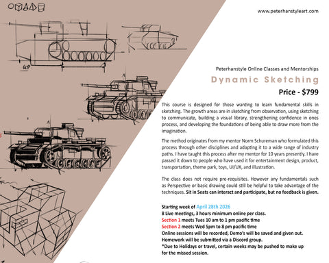 Dynamic Sketching with Peterhanstyle (SECTION 2) Wed