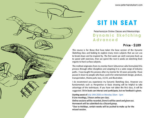 *SIT IN SEAT* Dynamic Sketching Advanced with Peterhanstyle