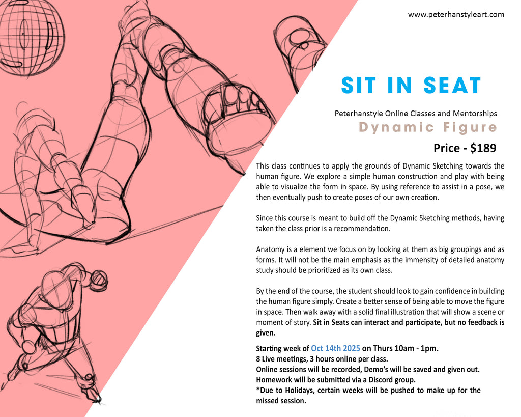 *SIT IN SEAT* Dynamic Figure Sketching with Peterhanstyle