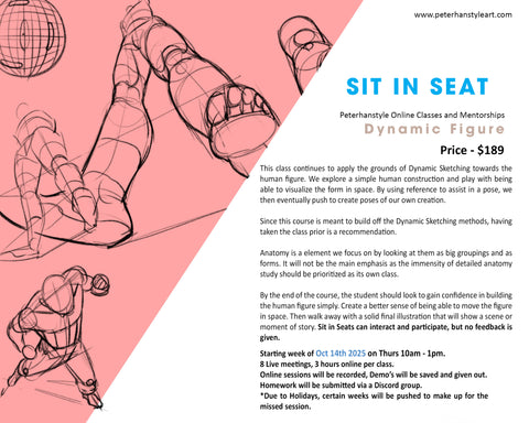 *SIT IN SEAT* Dynamic Figure Sketching with Peterhanstyle