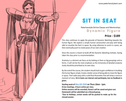 *SIT IN SEAT* Dynamic Figure Sketching with Peterhanstyle