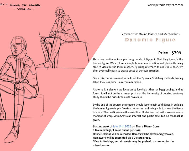 Dynamic Figure Sketching with Peterhanstyle