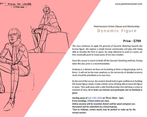Dynamic Figure Sketching with Peterhanstyle