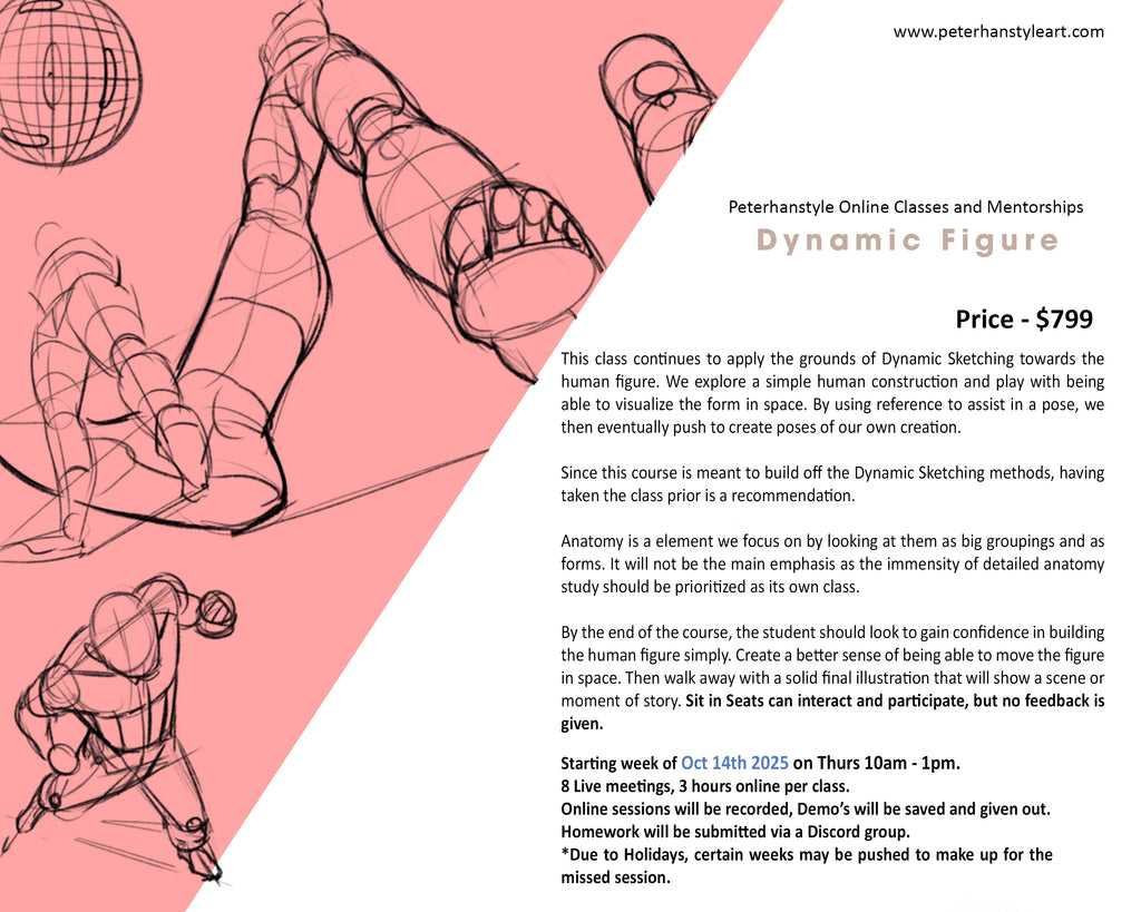 Dynamic Figure Sketching with Peterhanstyle