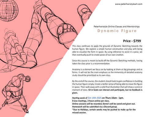 Dynamic Figure Sketching with Peterhanstyle