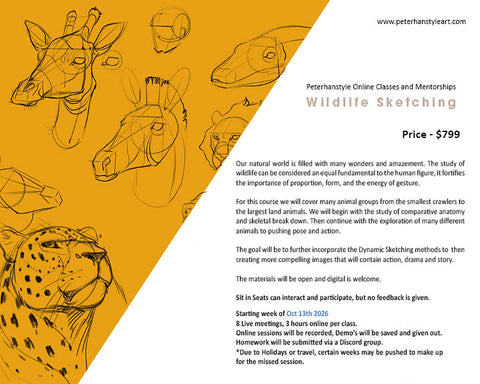 Wildlife Sketching with Peterhanstyle