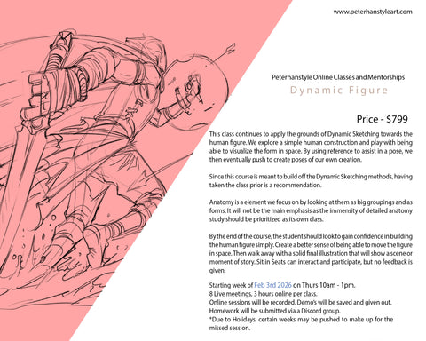 Dynamic Figure Sketching with Peterhanstyle