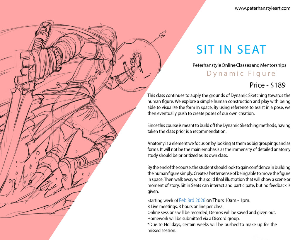 *SIT IN SEAT* Dynamic Figure Sketching with Peterhanstyle