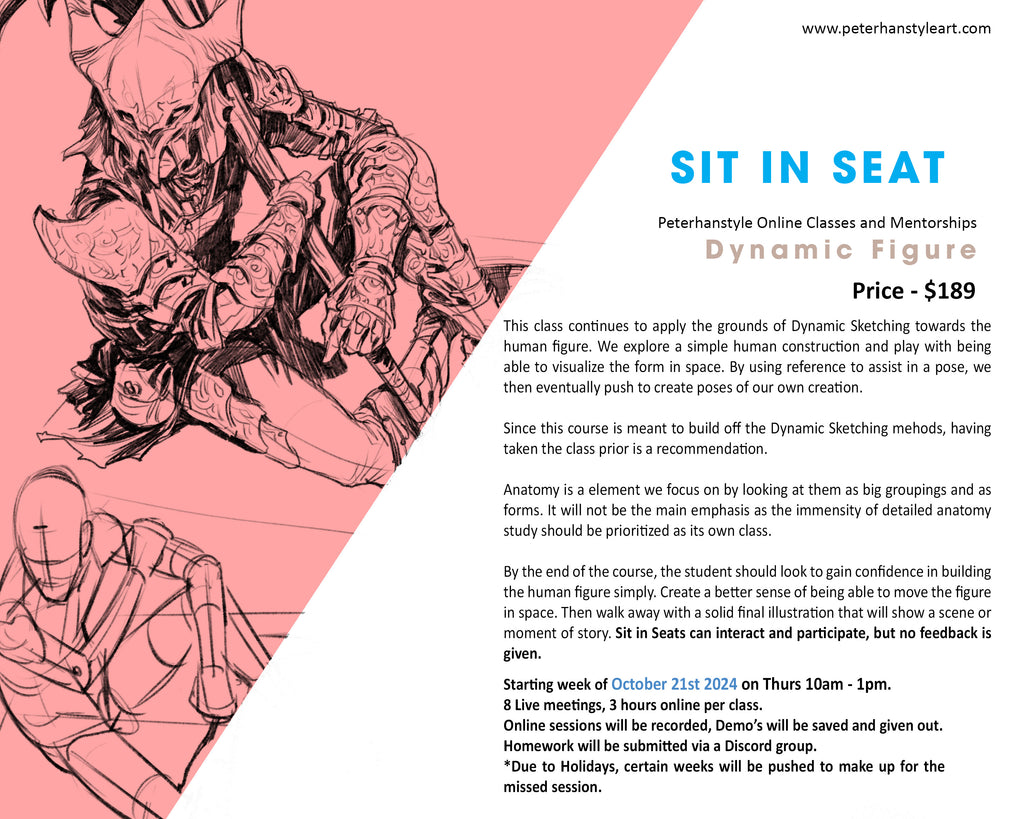 *SIT IN SEAT* Dynamic Figure Sketching with Peterhanstyle